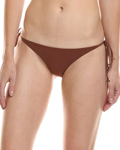 Anemos String Tie Bikini Bottom In Burgundy