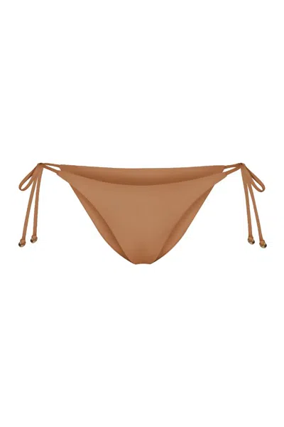 Anemos String Tie Bikini Bottom In Brown
