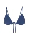 Anemos String Triangle Bikini Top In Azure