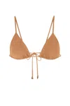 Anemos String Triangle Bikini Top In Brown