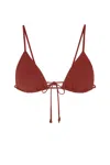 Anemos String Triangle Bikini Top In Black