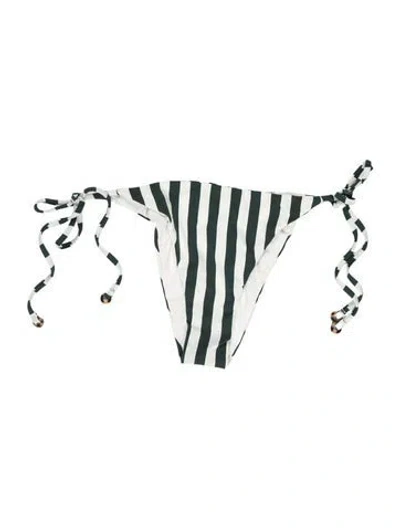 Pre-owned Anemos Striped Bottoms In Green