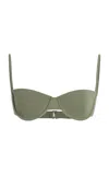 Anemos The Balconette Underwire Bikini Top In Green