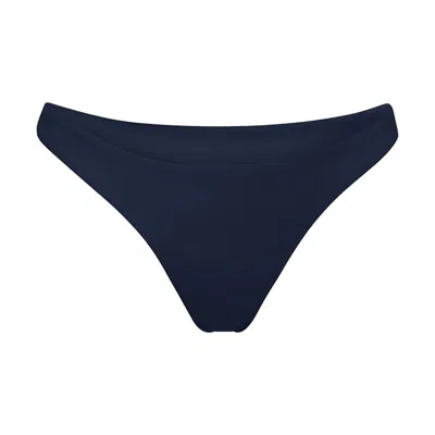 Anemos The Eighties High-cut Bikini Bottom In Navy