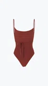 ANEMOS THE KM TIE ONE PIECE IN UMBER