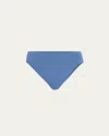Anemos The Midi High-cut Bikini Bottom In Azure