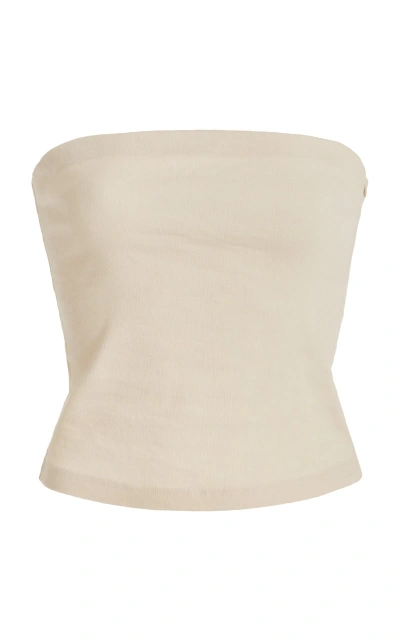 Anemos The Ritts Strapless Top In White