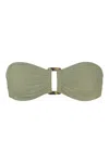 Anemos Tortoise Bandeau Bikini Top In Laurel