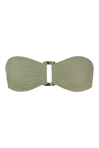 Anemos Tortoise Bandeau Bikini Top In Laurel