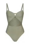 Anemos Tortoise Cutout One-piece In Laurel