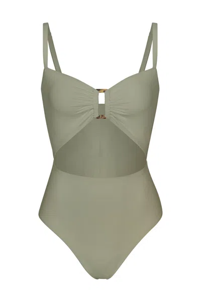 Anemos Tortoise Cutout One-piece In Laurel