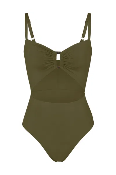 Anemos Tortoise Cutout One-piece In Green