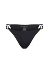 Anemos Tortoise Ring String Tie Bikini Bottom In Black