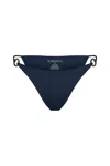 Anemos Tortoise Ring String Tie Bikini Bottom In Blue