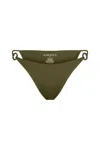 Anemos Tortoise Ring String Tie Bikini Bottom In Green