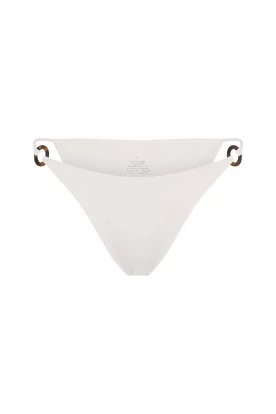 Anemos Tortoise Ring String Tie Bikini Bottom In White