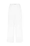 Anemos Wide Leg Pant In Stretch Twill In White