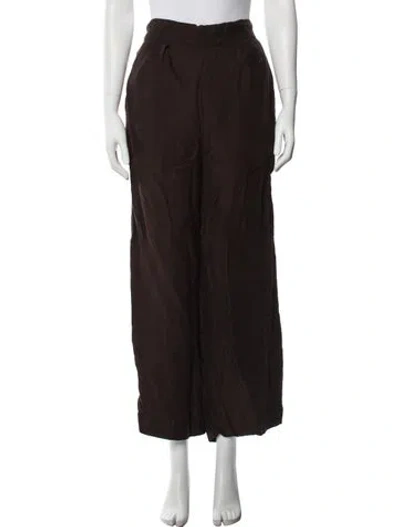 Pre-owned Anemos Wide Leg Pants In Brown