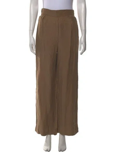 Pre-owned Anemos Wide Leg Pants In Brown