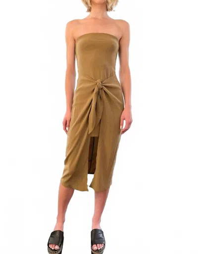 Anemos Women's The Strapless D. K. Wrap Dress In Sandstone In Brown
