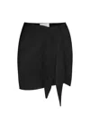 Anemos Wrap Mini Skirt Cover Up In Woven Cotton Gauze