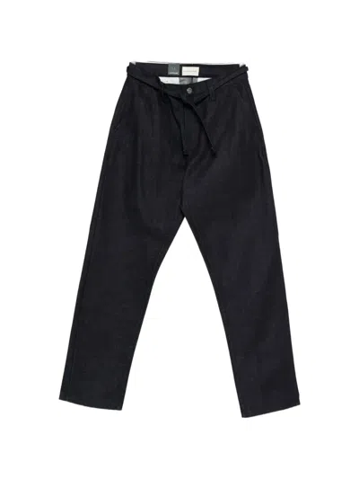 Anerkjendt Akjan Selvedge Drawstring Jeans In Black