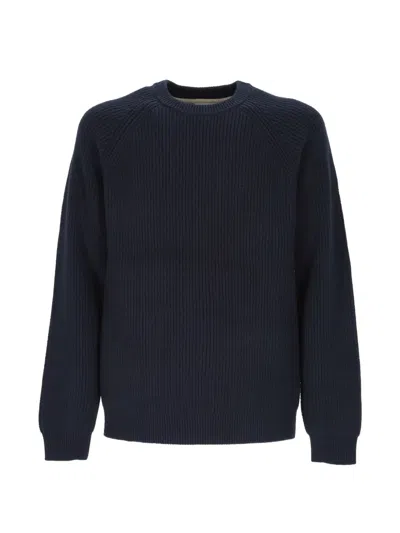 Anerkjendt Aksune Raglan-sleeve Sweater In Blue
