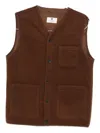 Anerkjendt Button-fastening Patch-pocket Gilet In Brown