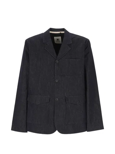 Anerkjendt Button-fastening Denim Jacket In Blue