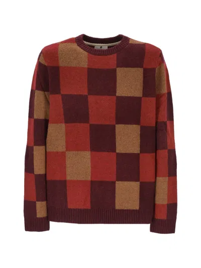 Anerkjendt Check-pattern Sweater In Brown