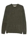 Anerkjendt Crew-neck Long-sleeve Sweater In Green