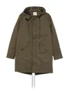 Anerkjendt Hooded Drawstring-hem Jacket In Green
