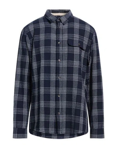 Anerkjendt Man Shirt Midnight Blue Size L Cotton