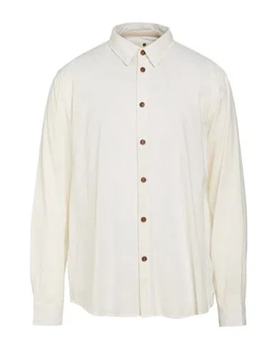 Anerkjendt Man Shirt Off White Size Xl Cotton, Linen In Neutral