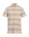 Anerkjendt Man Shirt Sand Size S Cotton, Linen In Beige