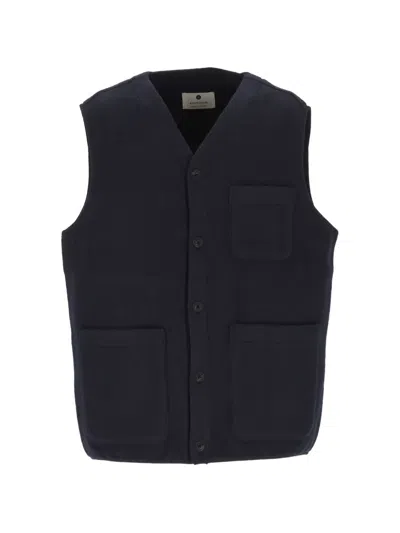 Anerkjendt Patch-pocket Gilet In Blue