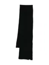Anerkjendt Ribbed Wool Scarf In Black