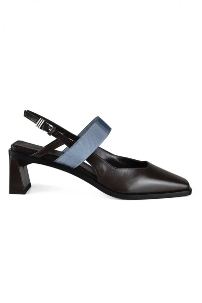 Anest Collective Square-toe Contrast-strap Mules In Multi