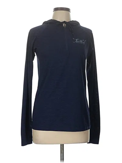 Pre-owned Anetik Long Sleeve Polo Shirt In Blue