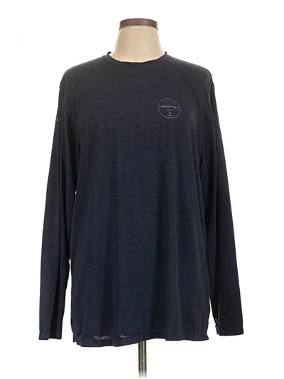Pre-owned Anetik Long Sleeve T-shirt In Blue