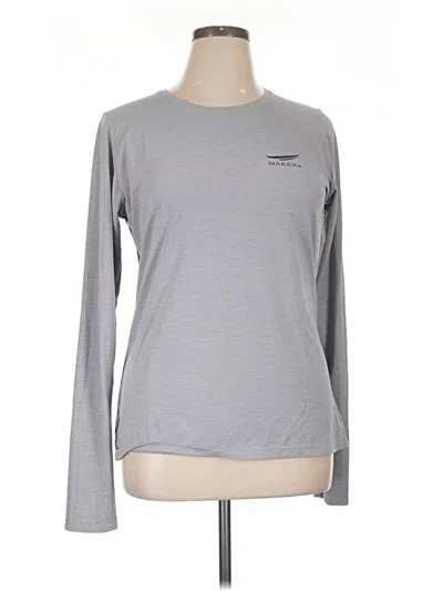 Pre-owned Anetik Long Sleeve T-shirt In Gray