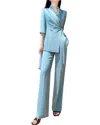 Anette 2pc Blazer & Pant Set In Blue
