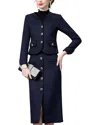 ANETTE ANETTE 2PC BLAZER & SKIRT SET