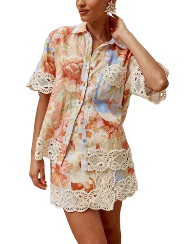 Anette 2pc Skirt & Shirt Set In Multicolor