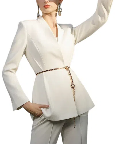 Anette Blazer In White