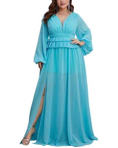 Anette Maxi Dress In Blue