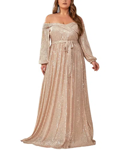 Anette Maxi Dress In Gold