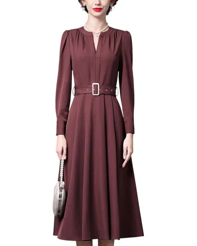 Anette Midi Dress In Brown
