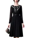 Anette Midi Dress In Black