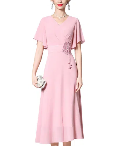 Anette Midi Dress In Pink